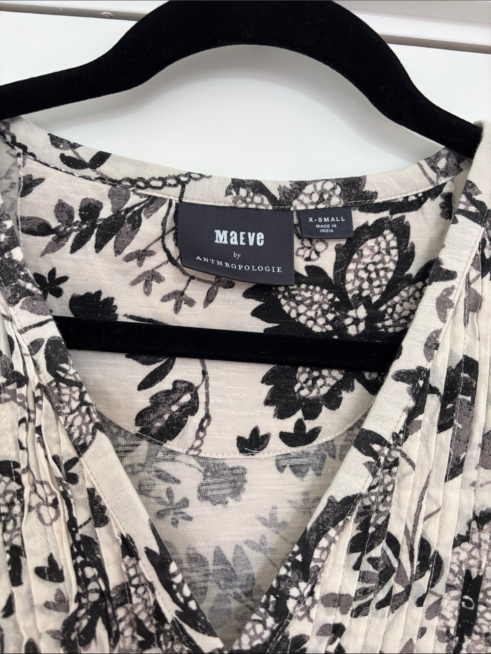 Anthropologie Maeve Bailee Button Down Pleated Top - Picture 6 of 8